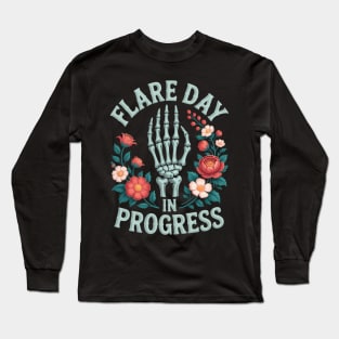 Chronic Illness Flare Day In Progress Spoonie Awareness Long Sleeve T-Shirt